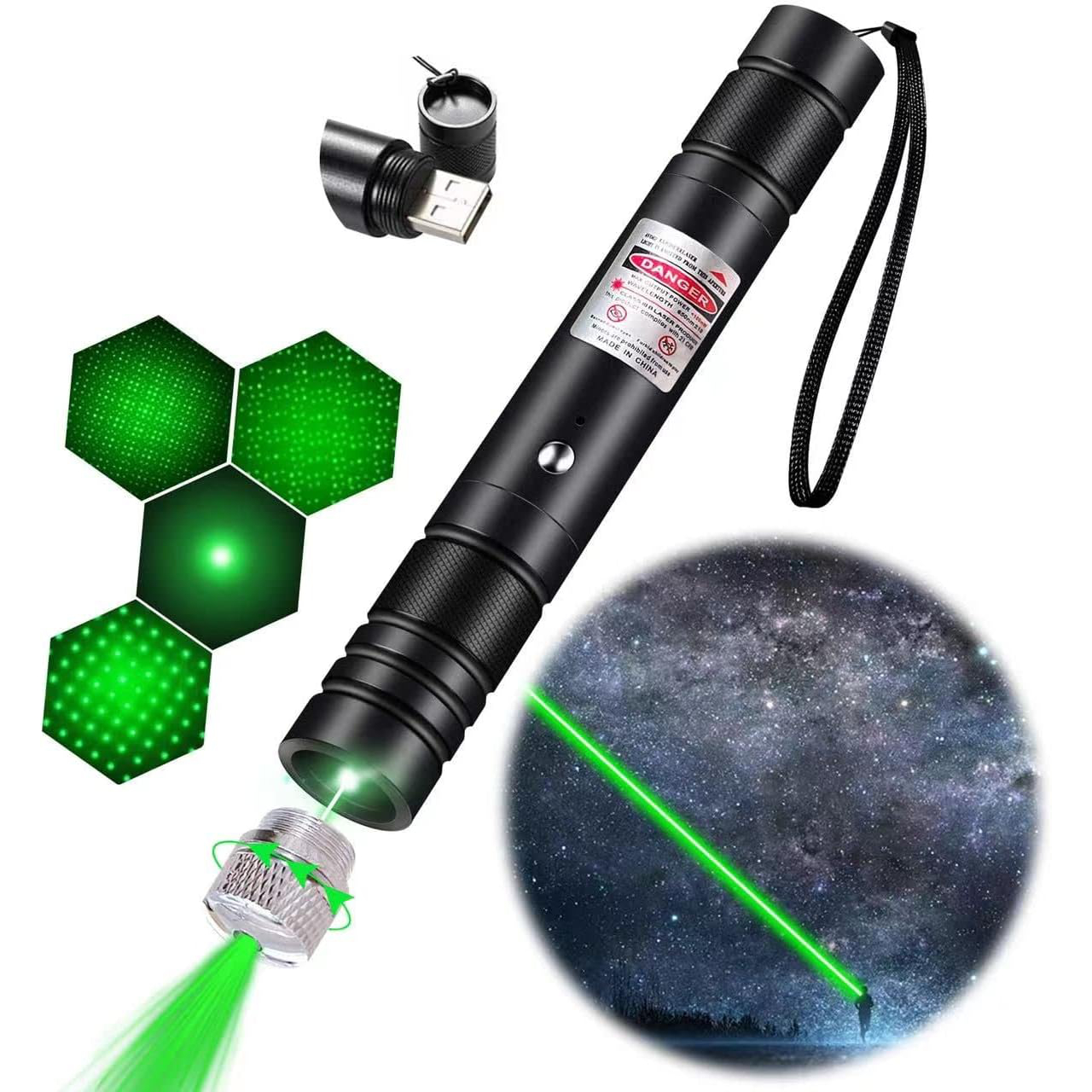 Long Range Green Laser Pointer High PowerMaterial Upgrade Laser Pointer Pen